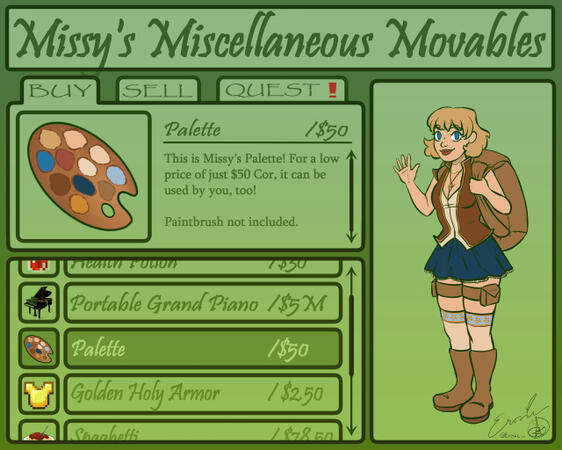 Missy's Miscellaneous Movables (see the HD Skin by clicking the "Minecraft Skins" Button at the top!)